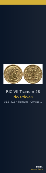 RIC VII Ticinum 28 — CANOA