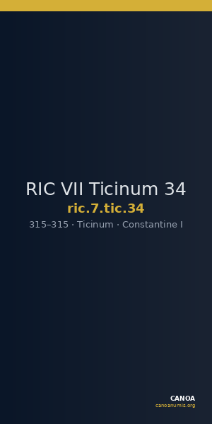RIC VII Ticinum 34 — CANOA