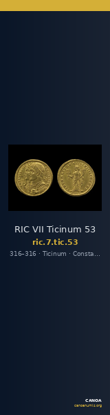 RIC VII Ticinum 53 — CANOA