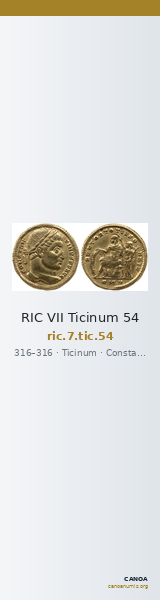 RIC VII Ticinum 54 — CANOA