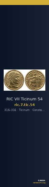 RIC VII Ticinum 54 — CANOA