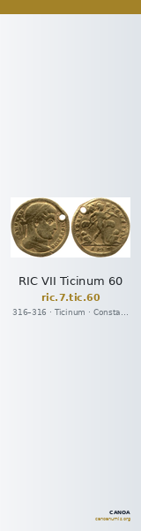 RIC VII Ticinum 60 — CANOA