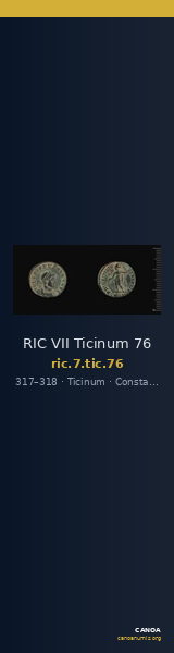 RIC VII Ticinum 76 — CANOA