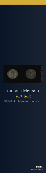 RIC VII Ticinum 8 — CANOA