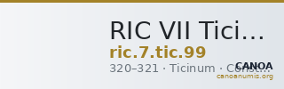 RIC VII Ticinum 99 — CANOA