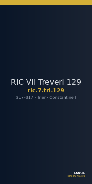 RIC VII Treveri 129 — CANOA