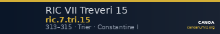 RIC VII Treveri 15 — CANOA