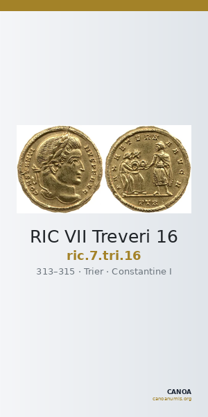 RIC VII Treveri 16 — CANOA