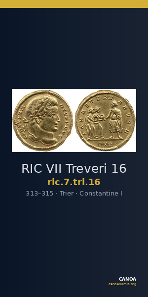 RIC VII Treveri 16 — CANOA