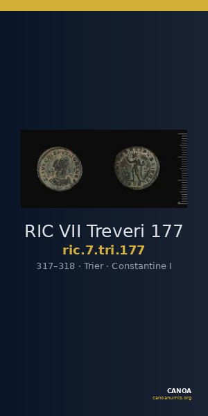 RIC VII Treveri 177 — CANOA