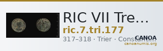 RIC VII Treveri 177 — CANOA