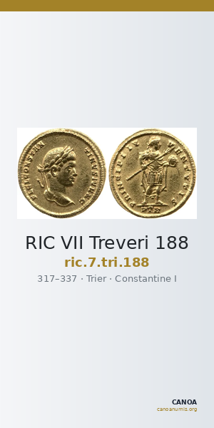 RIC VII Treveri 188 — CANOA