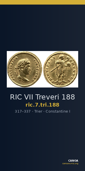 RIC VII Treveri 188 — CANOA