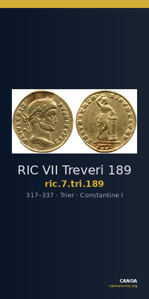 RIC VII Treveri 189 — CANOA