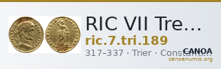 RIC VII Treveri 189 — CANOA
