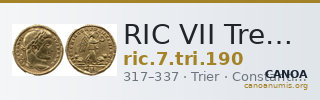 RIC VII Treveri 190 — CANOA