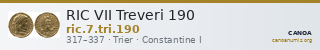 RIC VII Treveri 190 — CANOA
