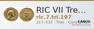 RIC VII Treveri 197 — CANOA