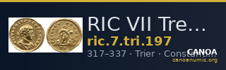 RIC VII Treveri 197 — CANOA