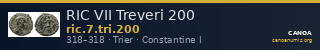 RIC VII Treveri 200 — CANOA
