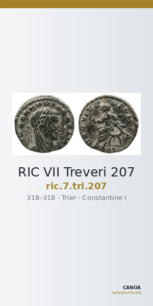 RIC VII Treveri 207 — CANOA
