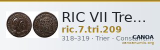 RIC VII Treveri 209 — CANOA