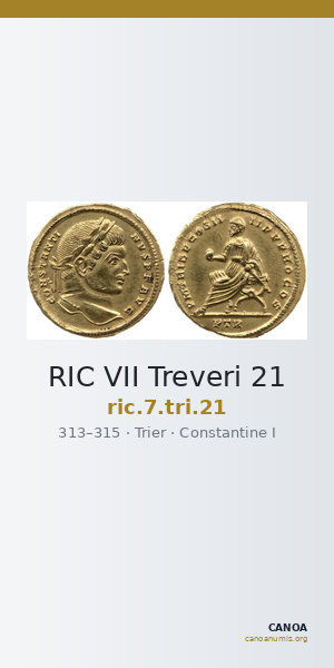 RIC VII Treveri 21 — CANOA