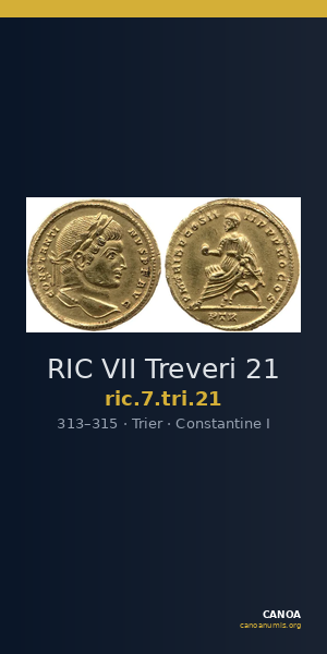 RIC VII Treveri 21 — CANOA