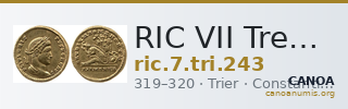 RIC VII Treveri 243 — CANOA
