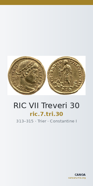 RIC VII Treveri 30 — CANOA