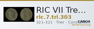 RIC VII Treveri 303 — CANOA