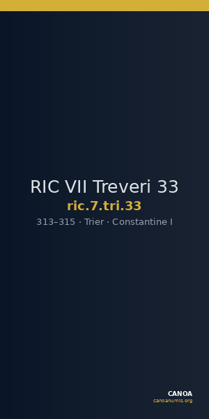 RIC VII Treveri 33 — CANOA