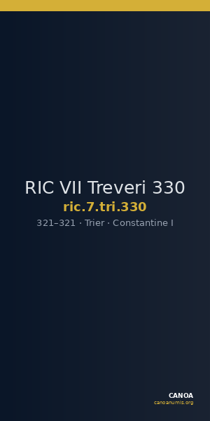 RIC VII Treveri 330 — CANOA