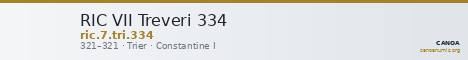 RIC VII Treveri 334 — CANOA