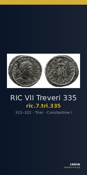 RIC VII Treveri 335 — CANOA