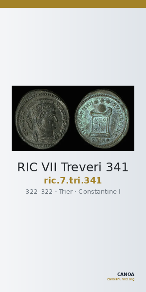 RIC VII Treveri 341 — CANOA