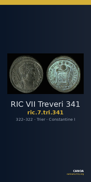 RIC VII Treveri 341 — CANOA