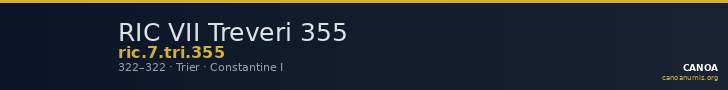 RIC VII Treveri 355 — CANOA