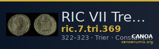 RIC VII Treveri 369 — CANOA