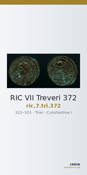 RIC VII Treveri 372 — CANOA