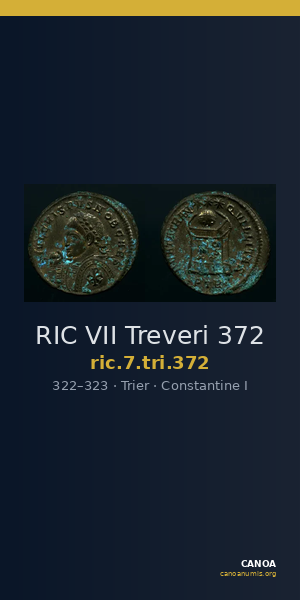 RIC VII Treveri 372 — CANOA