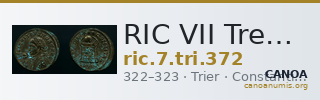 RIC VII Treveri 372 — CANOA