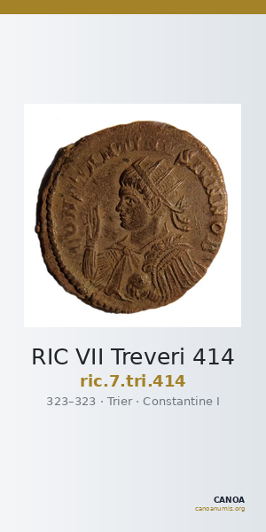 RIC VII Treveri 414 — CANOA