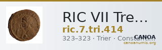 RIC VII Treveri 414 — CANOA