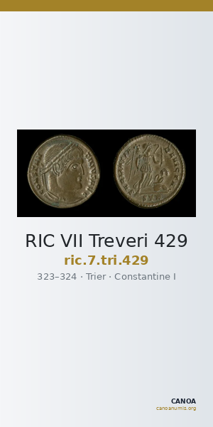 RIC VII Treveri 429 — CANOA