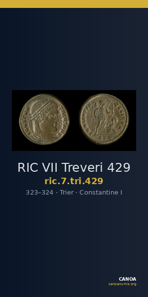 RIC VII Treveri 429 — CANOA