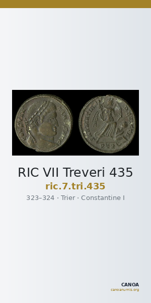 RIC VII Treveri 435 — CANOA
