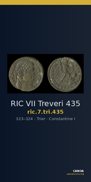 RIC VII Treveri 435 — CANOA
