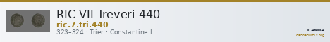 RIC VII Treveri 440 — CANOA