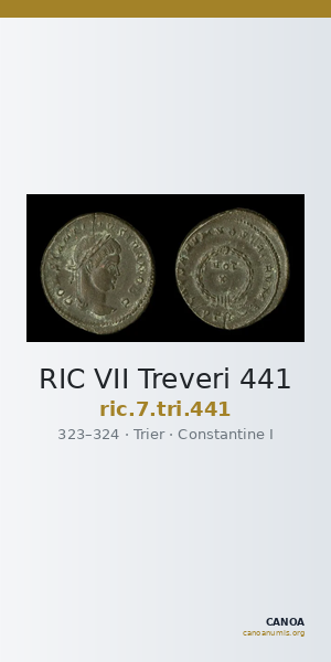 RIC VII Treveri 441 — CANOA